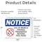 Signmission Use Of Mobile Phones Prohibited Sign With Symbol, 10 in W x Rectangle, Vinyl Decal OS-2PACK-NS-D-710-L-18801 - alternate 2